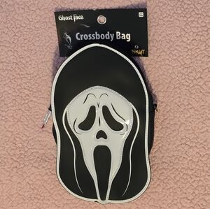 Ghost Face Crossbody Bag - Black and White